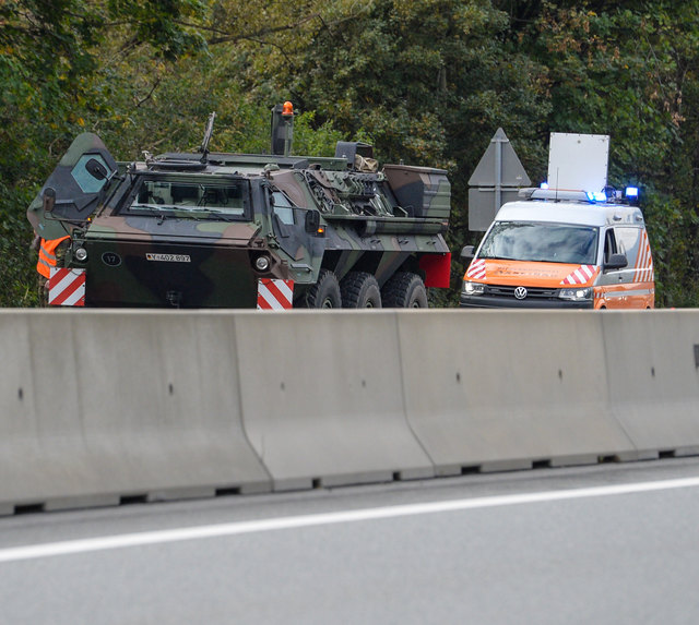 Gepanzertes Fahrzeug der deutschen Bundeswehr, ein "Fuchs". | Foto: zeitungsfoto.at