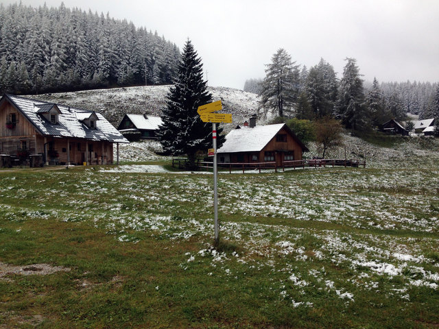 I start von der Seebergalm los...