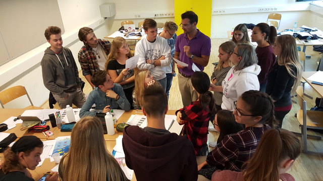 Die Schüler beim Austausch im Rahmen des Projektes | Foto: HTBLVA Ferlach