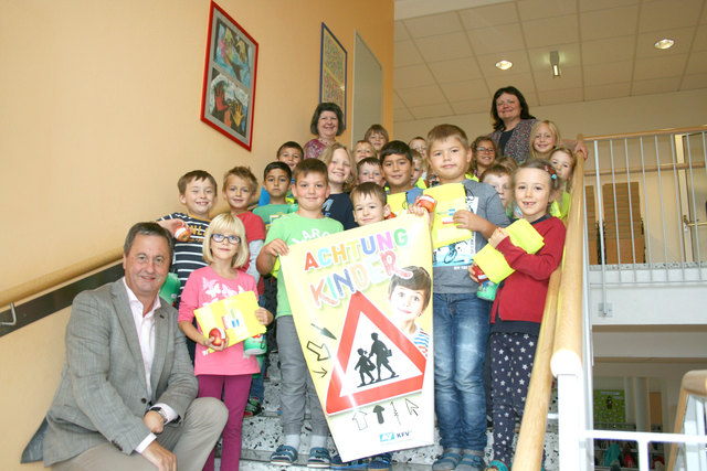 Sichtbar: Die Aktion wird vom Zivilschutzverband und dem Familienreferat des Landes OÖ durchgeführt. | Foto: Gemeinde St. Marien