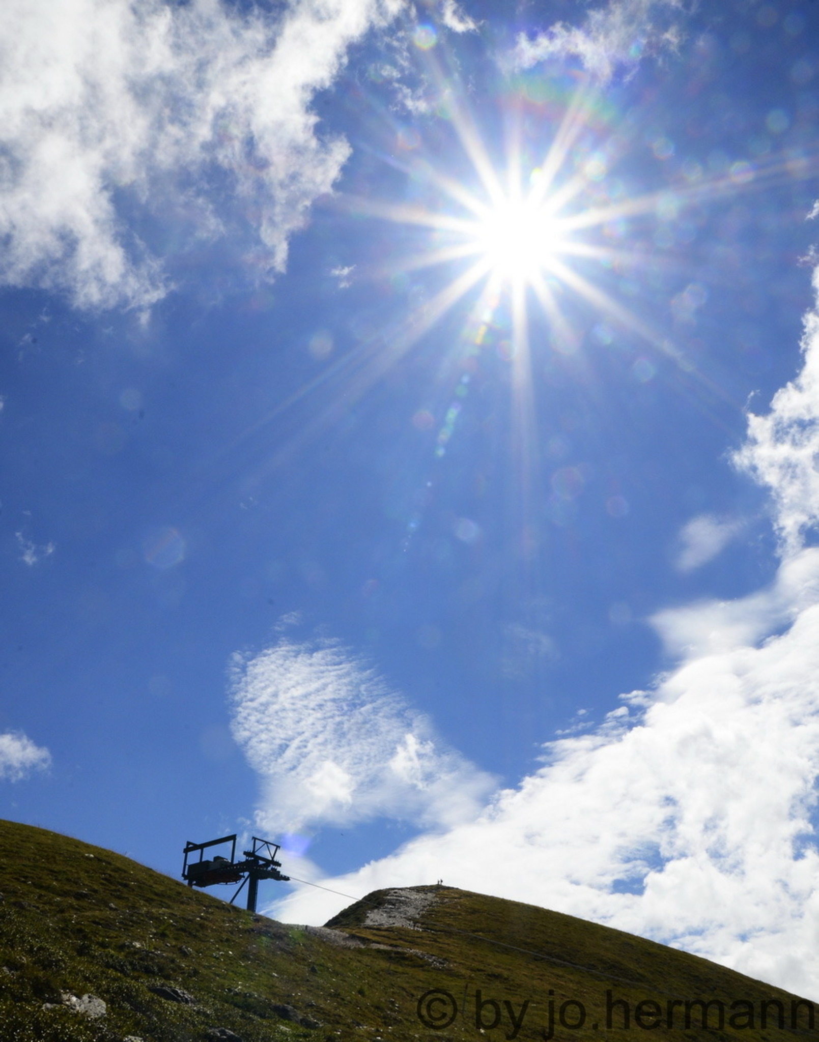 Sommerliche Sonne Auf Der Skipiste Spittal