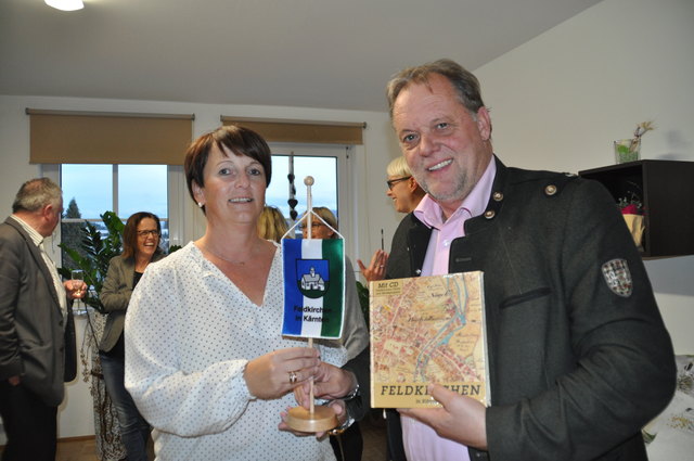 Sabine Fink-Lorber mit Bürgermeister Martin Treffner | Foto: Friessnegg