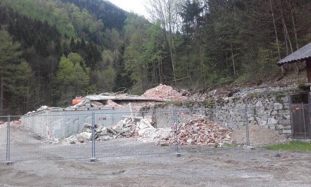 Nur der Keller steht noch