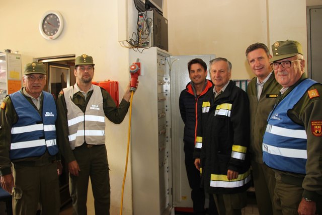 Externe Einspeisung in das Stromnetz der Tankstelle Schwarzer