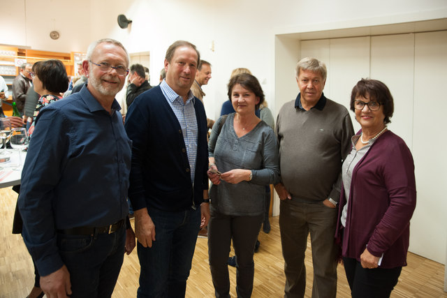 Leopold Feilecker, Franz und Sonja Hiebl, Herbert und Anna Gruber