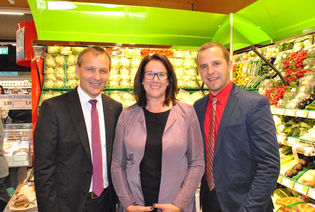 Freude: Paul Bacher, Petra Rossbacher und Christian Hecher