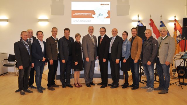 Das BürgermeisterInnentreffen im St. Pöltner Rathaus stand unter dem Motto: Zusammen kommen-zusammen wachsen. | Foto: Wolfgang Mayer