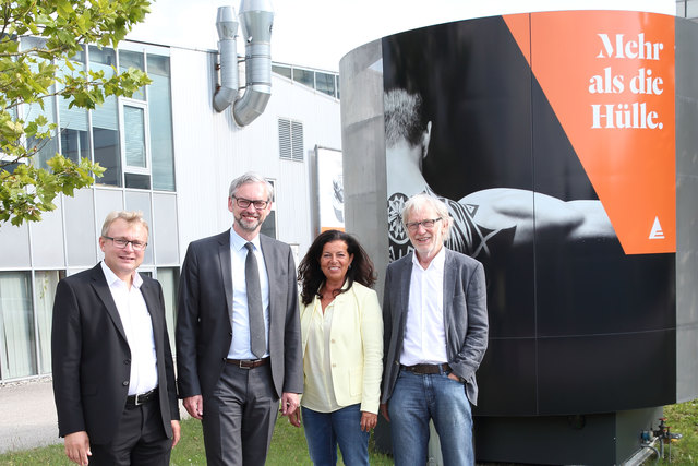 Von links: Gerhard Lengauer, Michael Strugl, LAbg Gabriele Lackner-Strauss, Michael Schinko.
