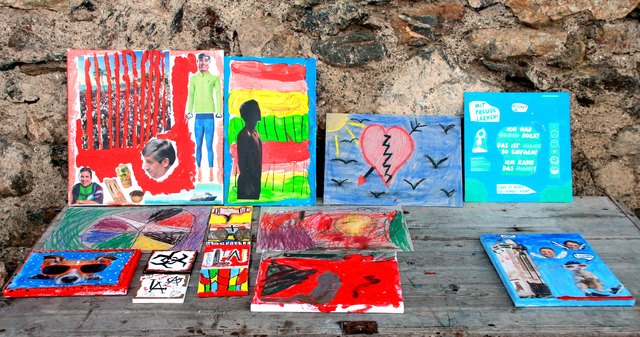 Wunderbare Resultate aus dem Workshop: Werke der ganz jungen Kreativen | Foto: Lisa Engel