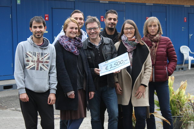 Youssef Alokla, Lisa Orel, Osama Mohammad-Khalil, Werner Elsnig, Issa Al Jumma, Gisela Allerstorfer und Brigitte Linkeseder (v. l.).