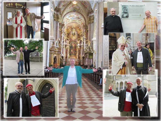 Umarmung der Priester in Klosterneuburg