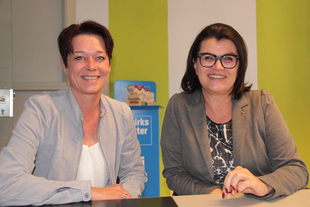 Sonja Ledl-Rossmann und Elisabeth Pfurtscheller (v.l.) werben darum, in der Verkehrsfrage an einem Strang zu ziehen.