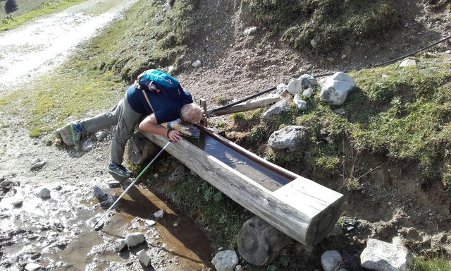 Der durstige Wanderer in Admont