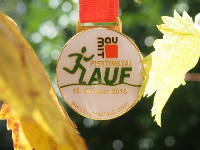 Wirklich edel - die Finishermedaille vom Piestingtallauf!