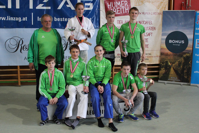 die siegreichen Reichraminger Nachwuchsjudoka bei ASKÖ Bundesmeisterschaften in Leonding