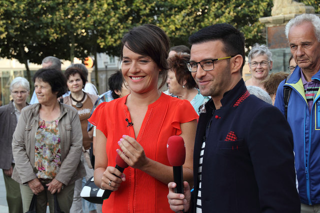 Moderieren aus Kärnten: Eva Pölzl und Marco Ventre | Foto: Pössenbacher
