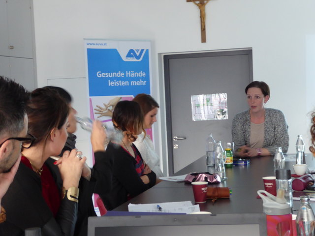Arbeitsmedizinierin Michaela Spaller leitete den Kurs in Hallein.