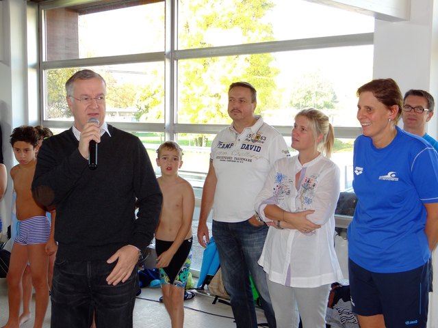 Thomas Reindl, Ernst Holzmann, Katharina Krammer und Ullli Dittrich. | Foto: SV Simmering