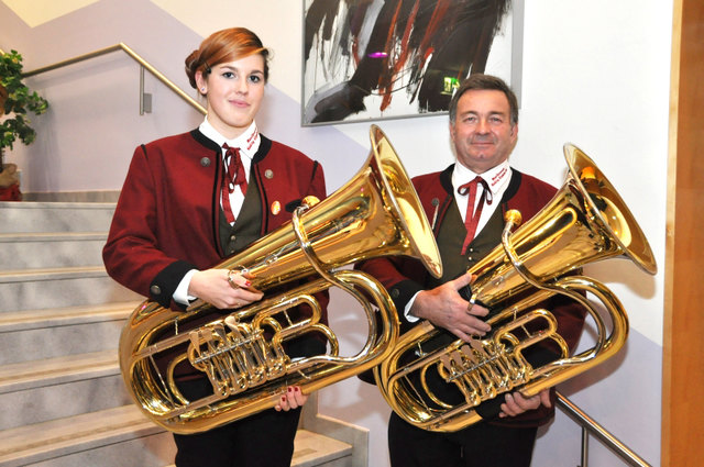 Valentina Wulz und Herbert Tschürtz vom Musikverein Möchling | Foto: musikverein.biz