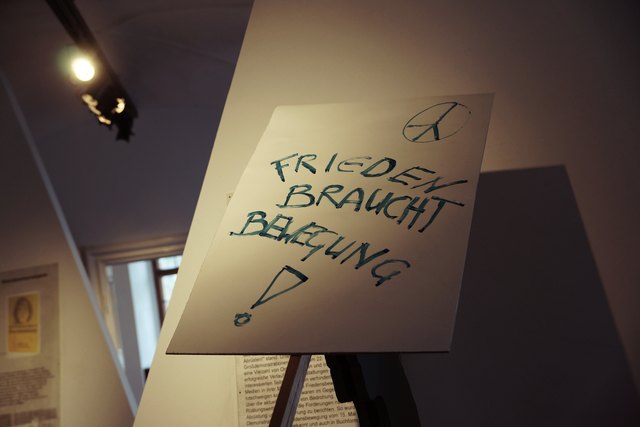 Frieden braucht Bewegung.