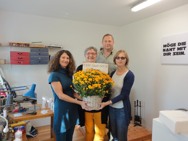 Bei der Eröffnung: Geschäftsinhaberin Christine Bachmann, Bgm.in Inge Posch-Gruska, Vizebgm Ernst Mörz und GRin Sandra Puntigam | Foto: Privat