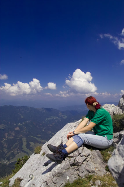 Gipfelrast am Hochlantsch