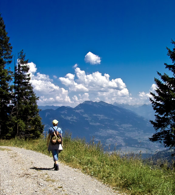 Weite Landschaft, hohe Berge, tolles Wetter