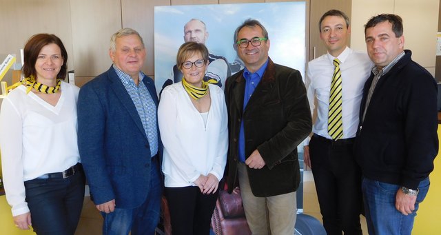 Bgm. Franz Heiden und Bgm. Norbert Sulyok besuchten mit AR Rainer Oswald die Bankstelle Kohfidisch. | Foto: Gemeinde Kohfidisch