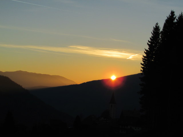 Sonnenuntergang St. Lorenzen ob Ebene Reichenau