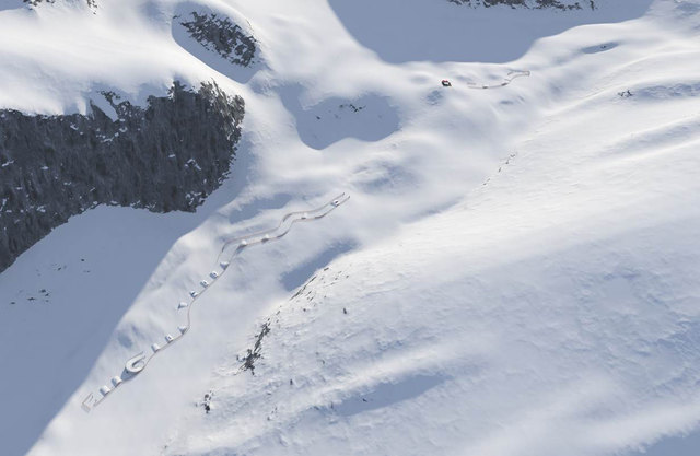 Die neue Funslope bietet insgesamt 27 spannende Elemente und sorgt für den richtigen Kick! | Foto: Axamer Lizum/YOUNG MOUNTAIN MARKETING