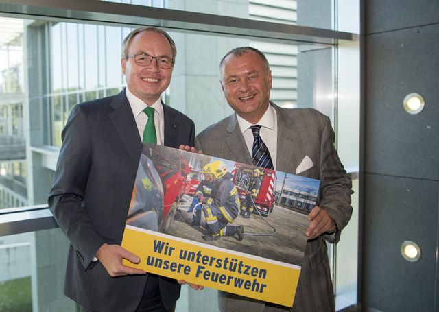 Landesrat Stephan Pernkopf und Bgm. Stefan Hintner.
