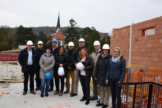 Valachovic, Fitzthum, Hontsch, Lenz, Böhm, Georg Neubauer, Honeder, Eder, Bernd Neubauer, Sonja Haiger und Hackl-Schaffer beim Lokalaugenschein. | Foto: Stadtgemeinde