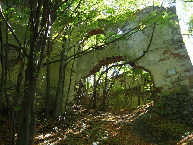 Dem Verfall preisgegeben: die Burgruine Schwarzenbach