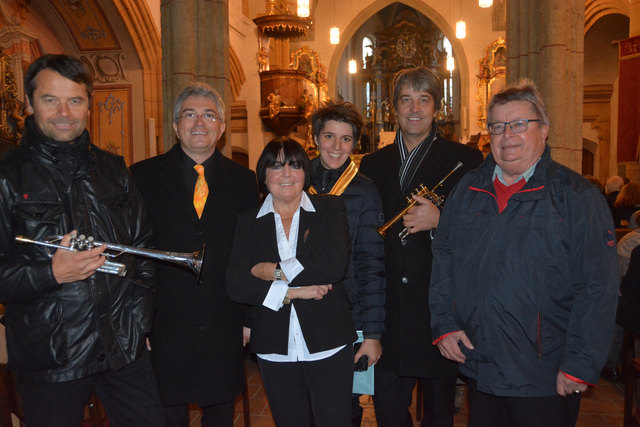 Robert Hofer, Thomas Wasserfaller, Gerti Schwab,  Ulrike Kucher, Stefan Hofer, Bgm Gottfried Wedenig