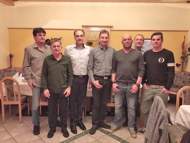 Am Bild von li.: Werner Kappel, Otto Koller, Leonhard Schneemann, Jürgen Fleck, Markus Schranz, Robert Schranz, Mario Woppel