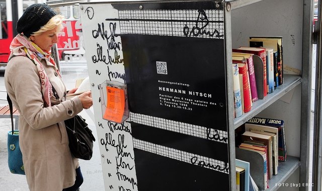 Christina Schlosser von der ÖVP Neubau fordert mehr Bücherschränke.