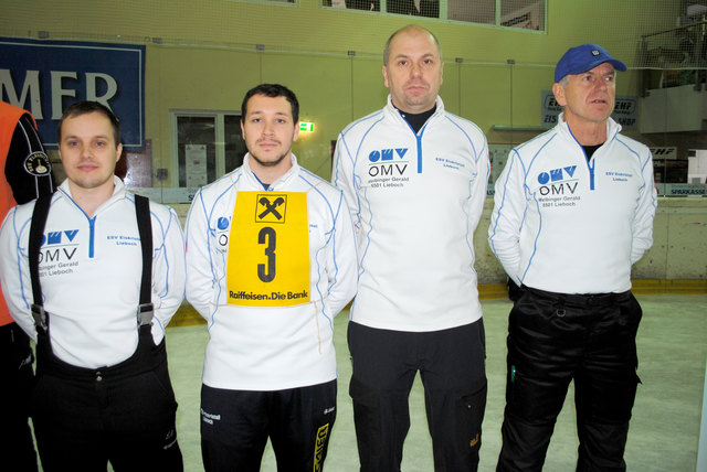 Stocksport: Thomas Wolf, Raphael Janics, Christian und Helmut Amschl (von links) vertreten Eiskristall Lieboch beim Styria Cup.