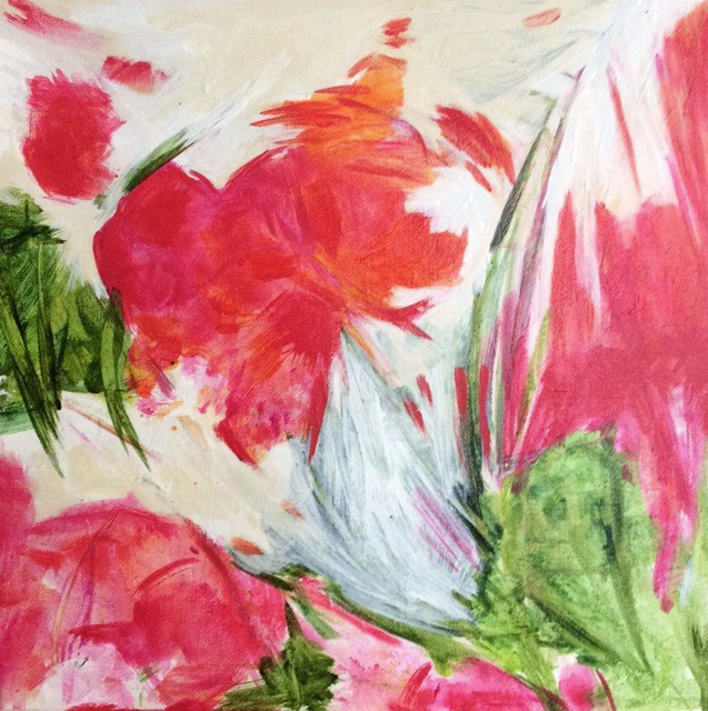 Gemälde aus der Serie "Vorfreude" aus dem Jahr 2016, Acryl auf Leinwand.