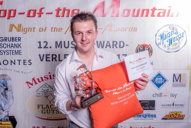 Mario K. gewann den Top-of-the-Mountains Musik Award. | Foto: Top of the Mountains