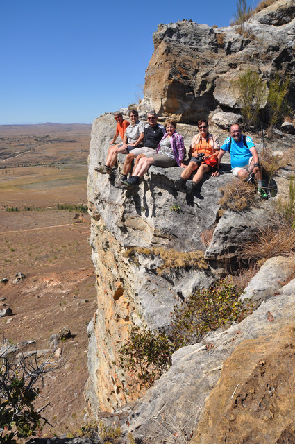 Die Reisegruppe aus Waidhofen im Isalo Nationalpark auf Madagaskar.