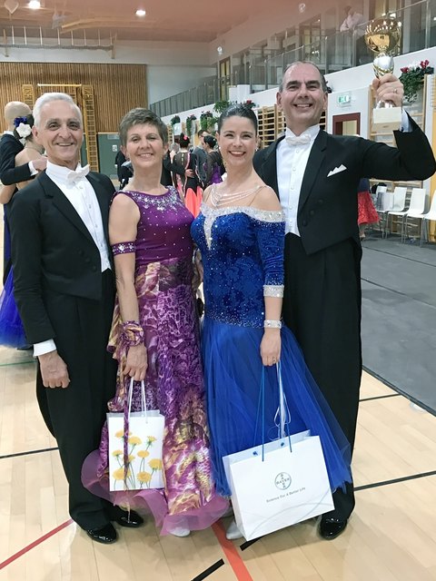 Bundesländercup Kärnten: die Welser Medaillengewinner Helmut & Felizitas Weber, Michaela Heininger & Friedrich Königstorfer