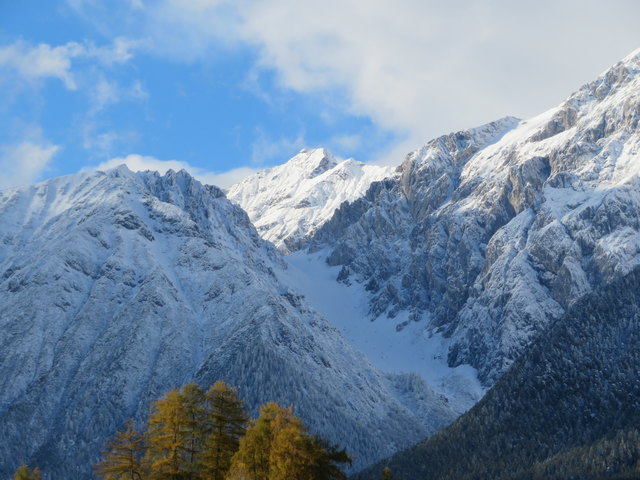 In den Mieminger Bergen hat er es sich schon bequem gemacht...