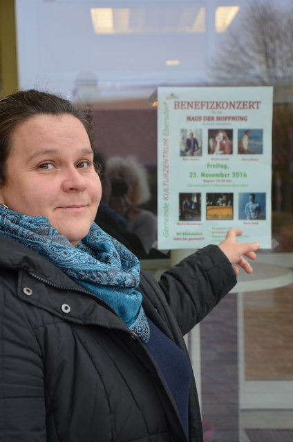 Valerie Ertl lädt zum Benefizkonzert nach Ebersdorf.