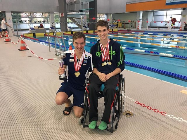 Schwimmendes Deutsch-Wagramer Erfolgsduo: Andreas Onea und Andreas Ernhofer