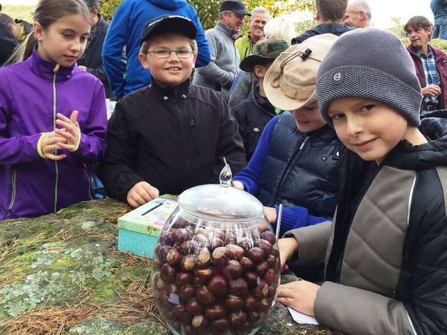 Eine Spielstation erfreute die Kinder. Foto: Dorferneuerungsverein Loiwein.