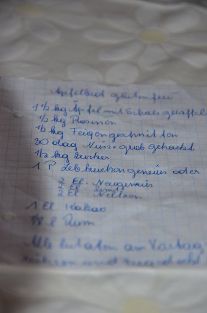 Das Originalrezept von Erna Gaisberger