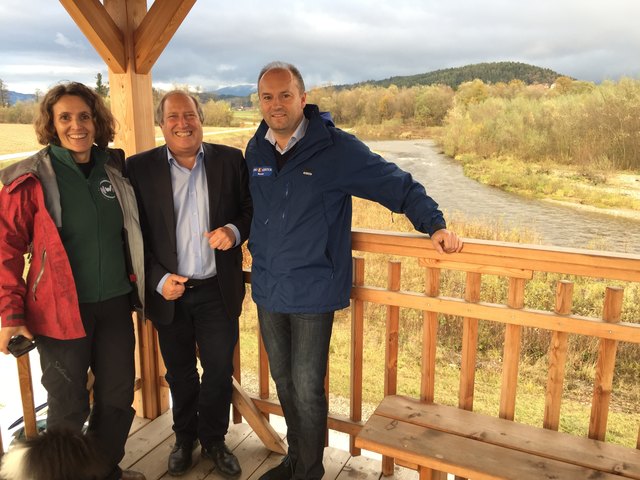 Umweltlandesrat Rolf Holub (Mitte) kam selbst zum Aktionstag im Lavanttal | Foto: Büro LR Holub