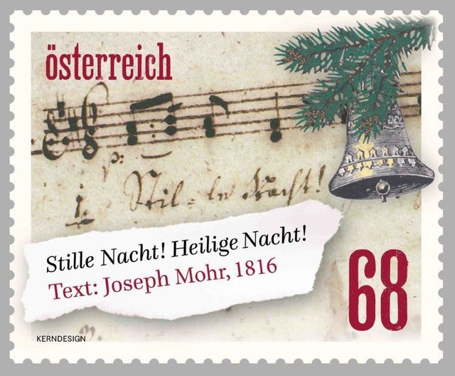 Eine der beiden Weihnachtsbriefmarken 2016 aus Mariapfarr. | Foto: © Österreichische Post AG
