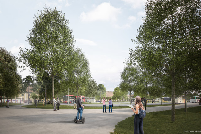 So stellen sich Architekten den neuen Parkplatz vor. | Foto: ZOOMVP.AT