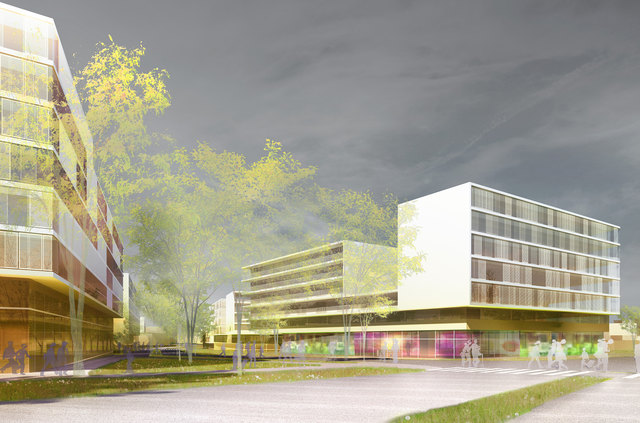 So soll das neue Stadtviertel Viola Park nach Fertigstellung aussehen. | Foto: Mischek